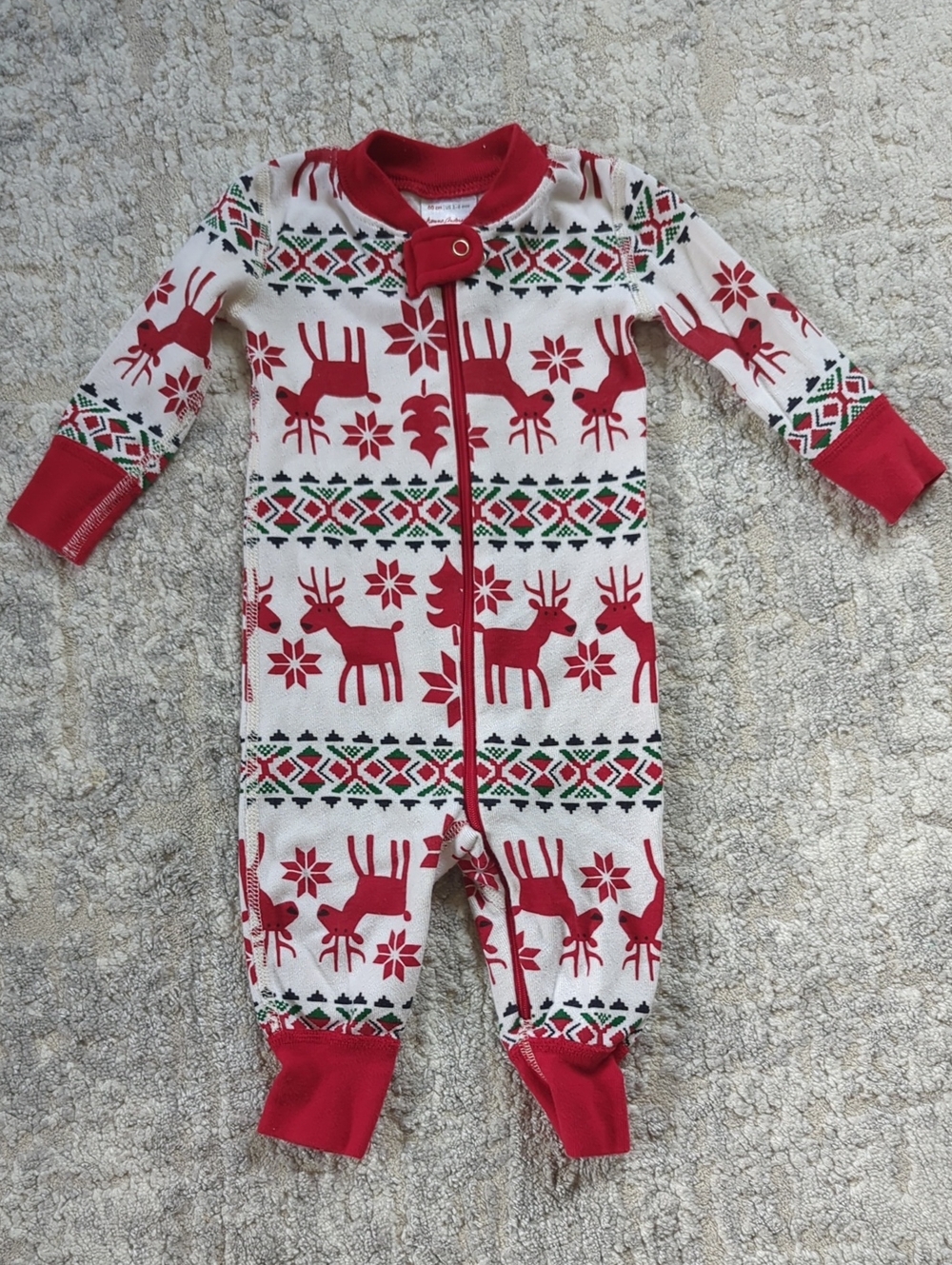 Hanna Andersson Reindeer Sleep One-Piece Size 3-6 Months